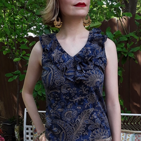 Ralph Lauren Ruffle Top - Picture 1 of 4